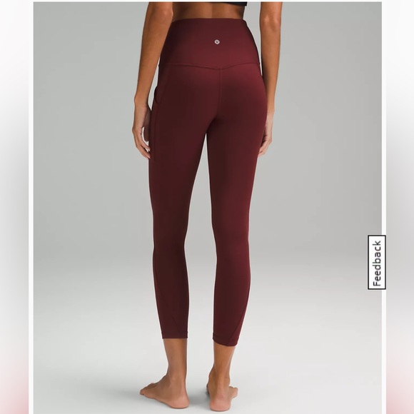 Lululemon small, red merlot capris - Picture 2 of 6
